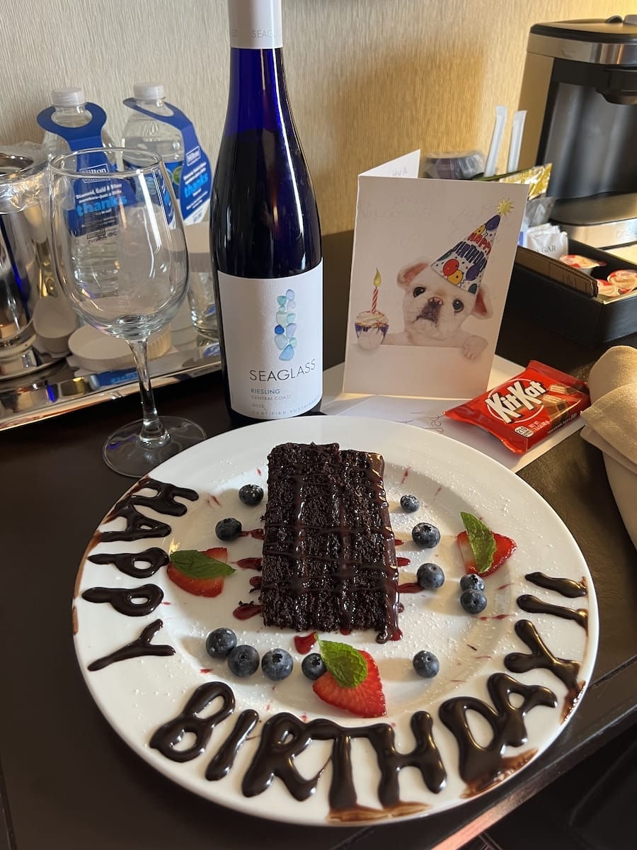 birthday surprise at hotel