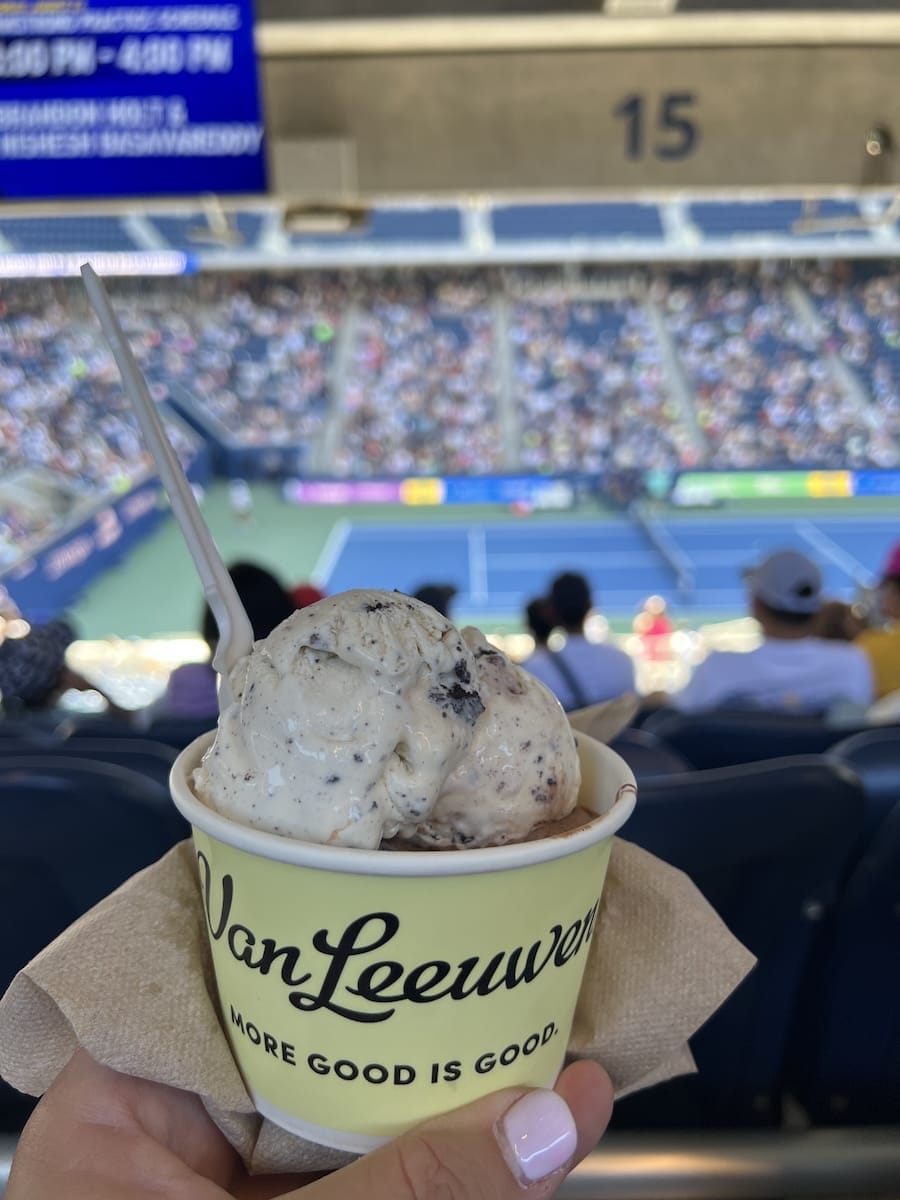 ice cream at the US Open