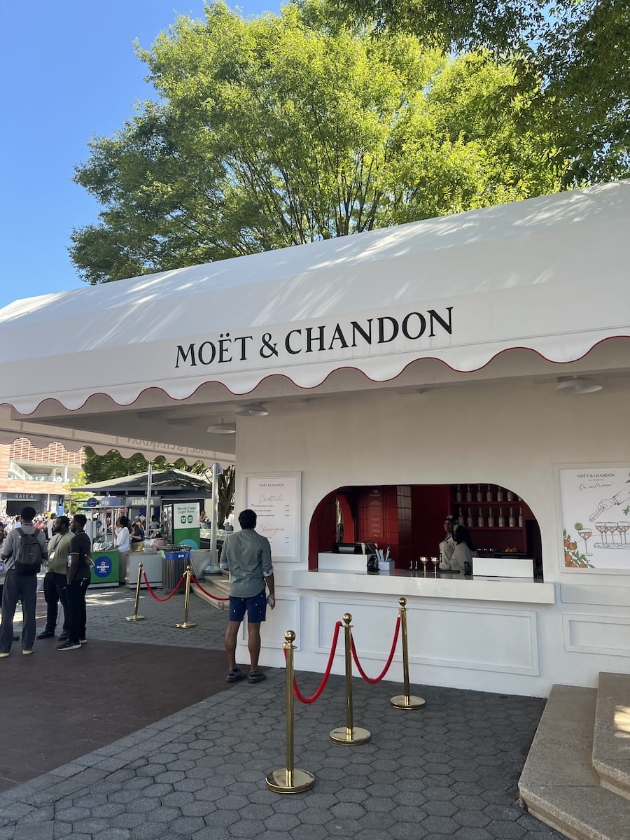 Moet & Chandon champagne booth