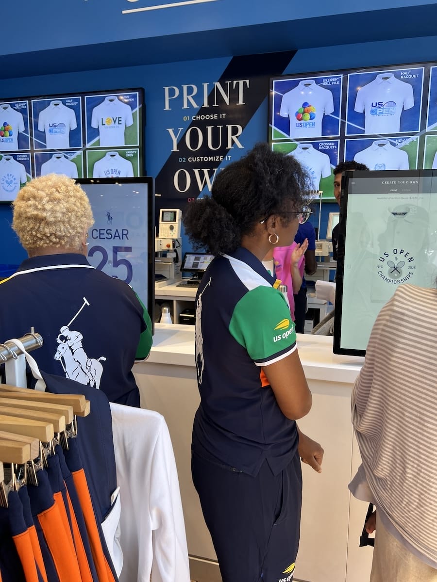 Customize a t-shirt at Polo Store