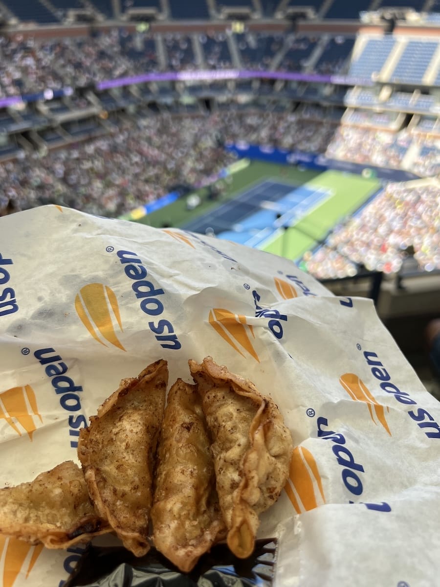 pot stickers at the US Open
