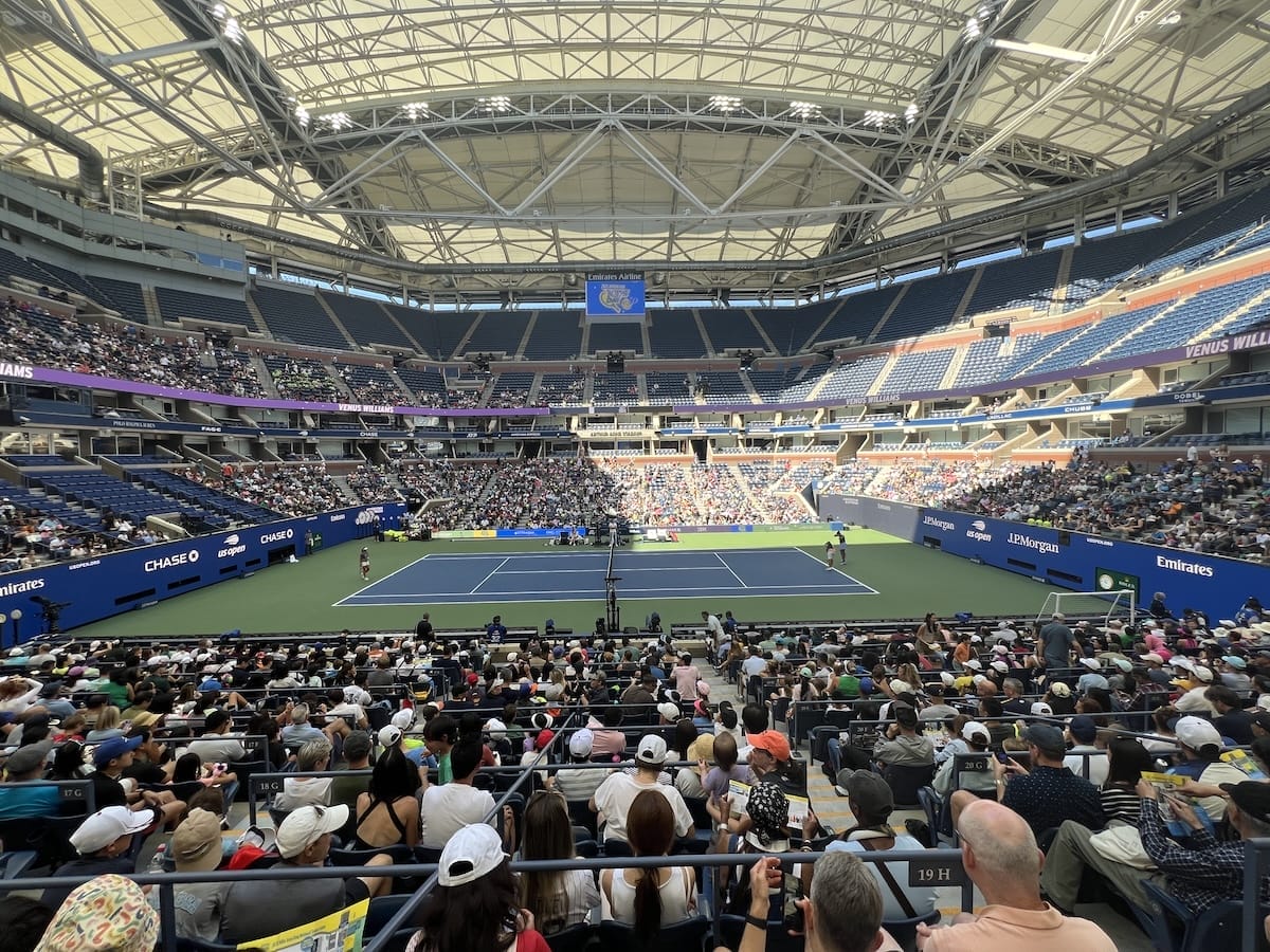 Arthur Ashe view