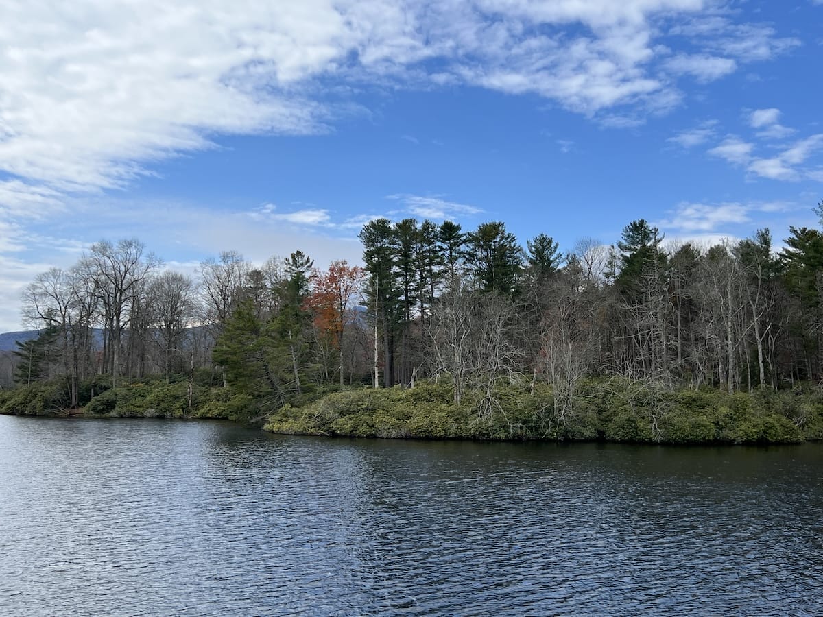 Blue Ridge Mountain overlook pond