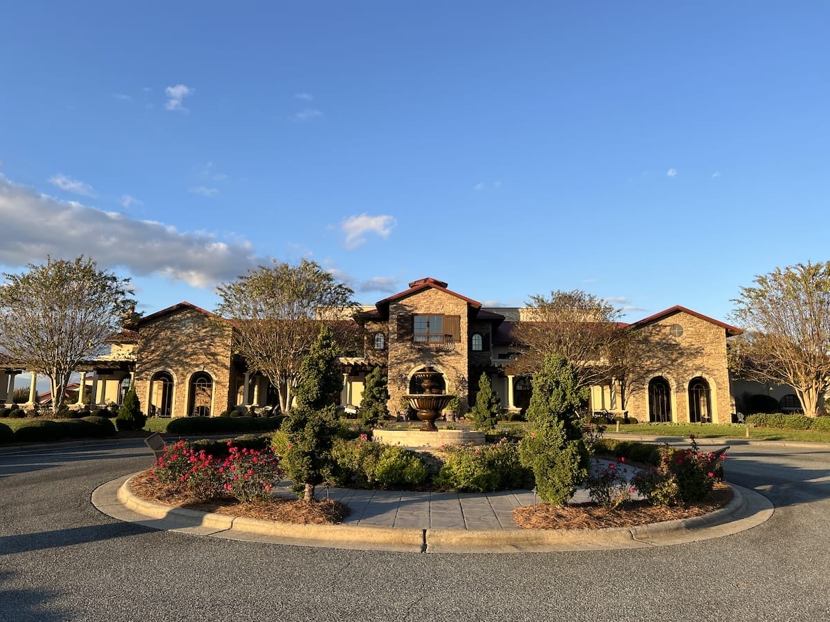 Childress winery outside Charlotte, NC